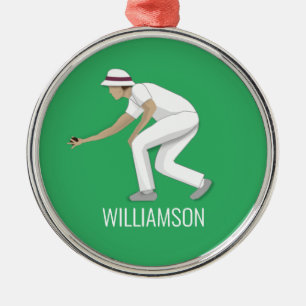 Lawn Bowls Ornament Aus Metall