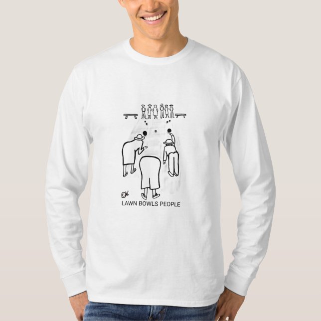 Lawn Bowls People T-Shirt (Vorderseite)