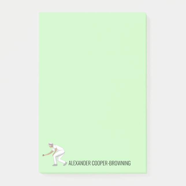 Lawn Bowls Post-it Klebezettel (Vorderseite)