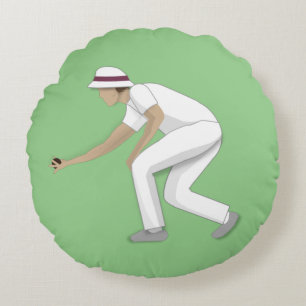 Lawn Bowls Rundes Kissen