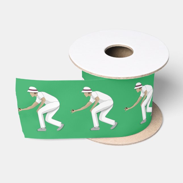 Lawn Bowls Satinband (Spule)