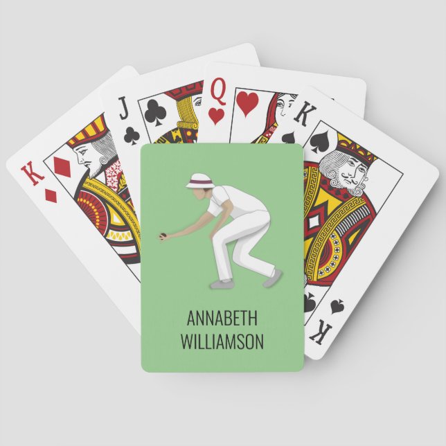 Lawn Bowls Spielkarten (Rückseite)