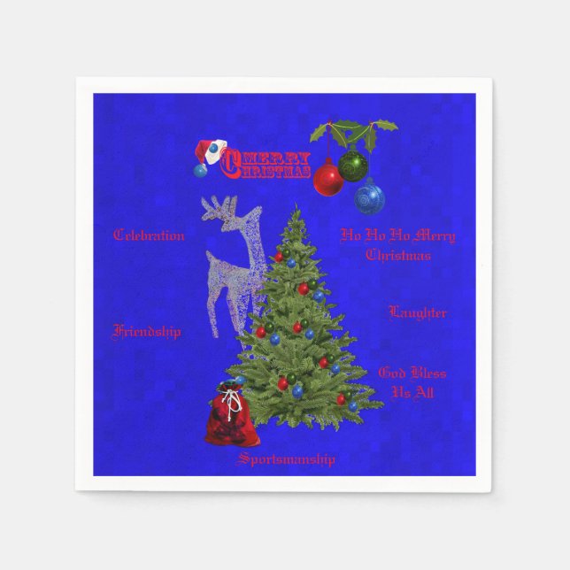 Lawn Bowls Weihnachtsfeier, Serviette (Vorderseite)