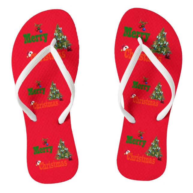 Lawn Bowls Weihnachtsstil, Flip Flops (Fußbett)