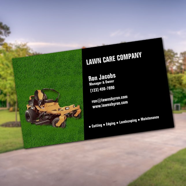 Lawn Care Company Visitenkarte (Von Creator hochgeladen)