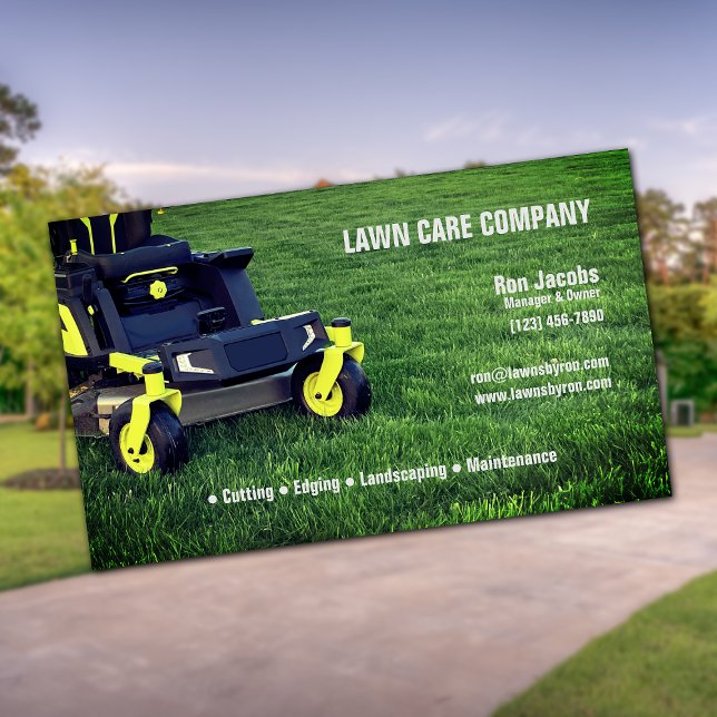 Lawn Care Company Visitenkarte (Von Creator hochgeladen)
