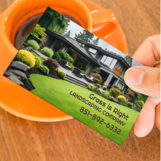Lawn Care Landscaping Business Card Template Visitenkarte