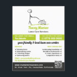 Lawn Care Worker, Lawn Care Services Flyer<br><div class="desc">Lawn Care Worker,  Lawn Care Services Advertising Flyer durch den Business Card Store.</div>