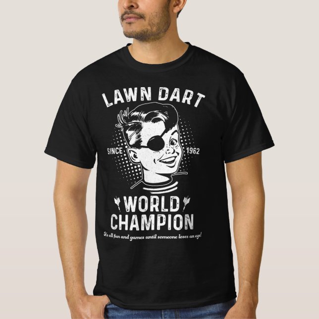 Lawn Dart Weltmeister T-Shirt (Vorderseite)