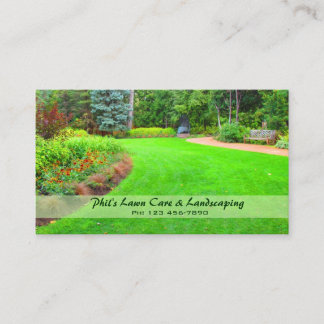 Lawn & Landscaping Business Card Visitenkarte