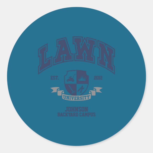 Lawn Mowing Funny Yard Work For Dad Grandpa  Runder Aufkleber (Vorderseite)