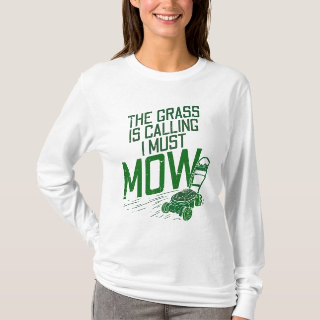 Lawn Mowing Lawn Care T-Shirt (Vorderseite)