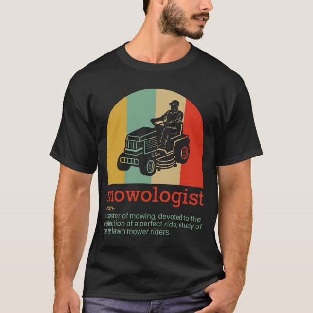 LAWN MOWING Mowologist definiert einen Master Mähe T-Shirt (Vorderseite)