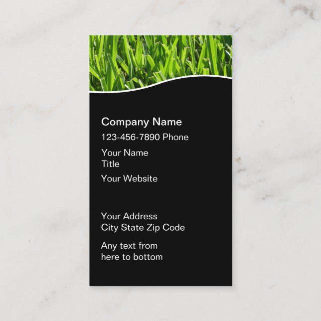 Lawn Service Service Vertical Business Cards Visitenkarte (Vorderseite)