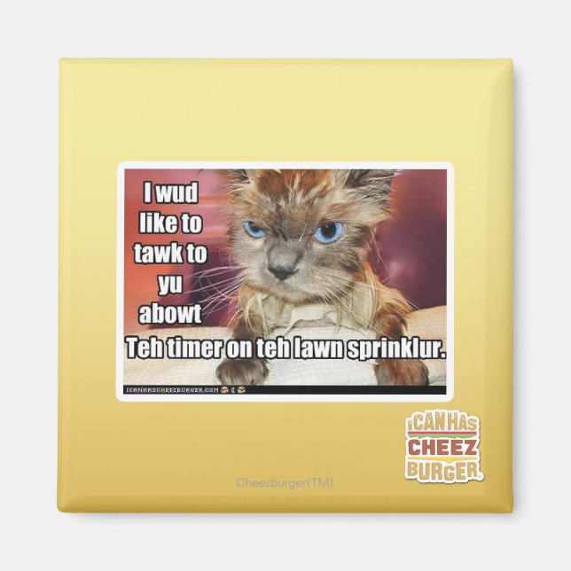 Lawn Sprinklur Timer Magnet (Vorne)