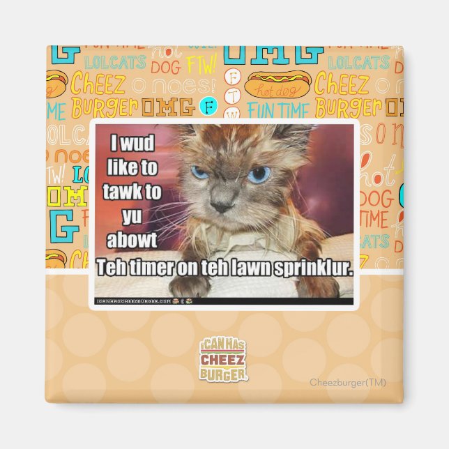 Lawn Sprinklur Timer Magnet (Vorne)