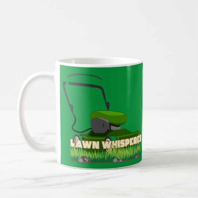 LAWN WHISPERER-Gärtnergeschenk Kaffeetasse (Links)