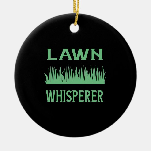 Lawn Whisperer Keramik Ornament (Vorne)