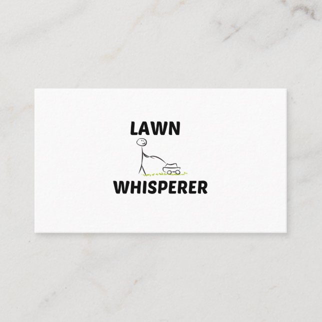 LAWN WHISPERER TELEFONNUMMERKARTE (Vorderseite)