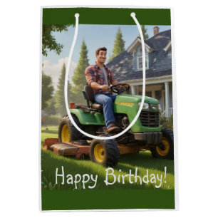 Lawnmower Man Birthday Mittlere Geschenktüte
