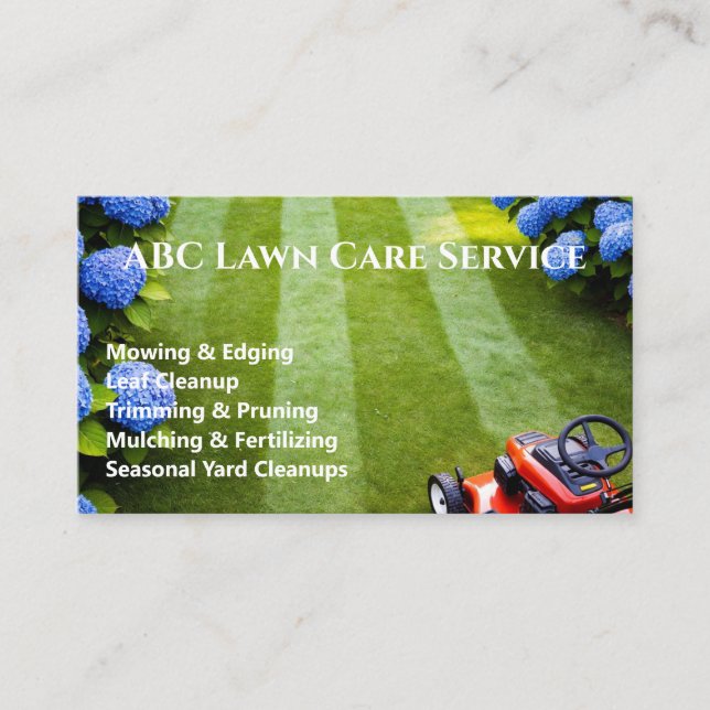 Lawnpro Premium Service Visitenkarte (Vorderseite)