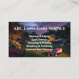 Lawnpro Premium-Service Visitenkarte