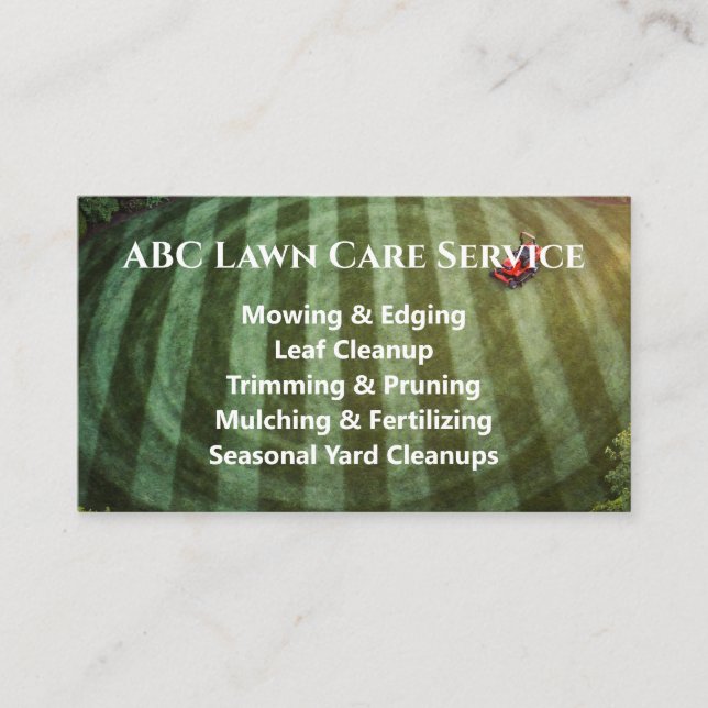 Lawnpro Premium Service Visitenkarte (Vorderseite)