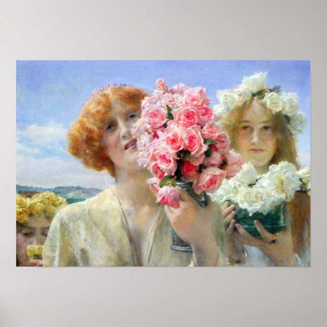 Lawrence Alma-Tadema - Ein Sommerangebot Poster (Vorne)