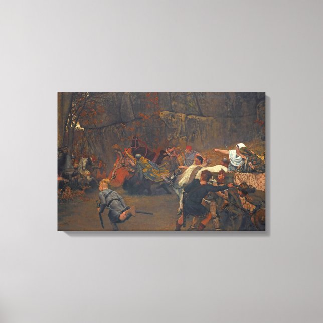 Lawrence Alma-Tadema - Gunthram Bose und seine Leinwanddruck (Vorderseite)