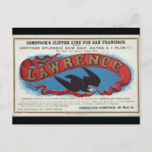 Lawrence Clipper 1900 Postkarte