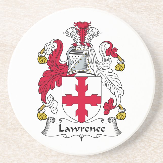 Lawrence-Familienwappen Untersetzer (Vorne)