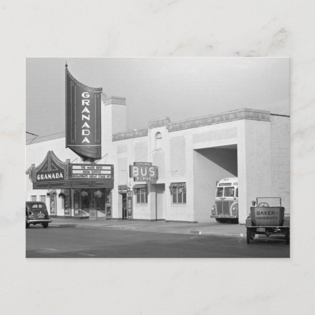 Lawrence, Kansas, 1938 Postkarte (Vorderseite)