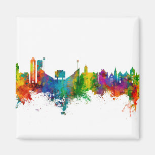 Lawrence Kansas Skyline Magnet