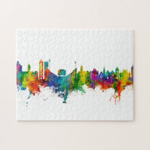 Lawrence Kansas Skyline Puzzle