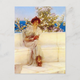 Lawrence Tadema - Das Jahr im Frühling Postkarte