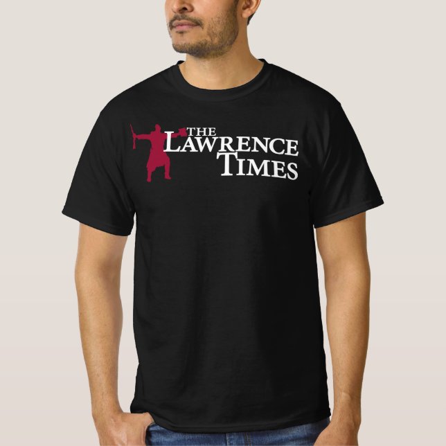 Lawrence Times Black T - Shirt (vorne und hinten) (Vorderseite)