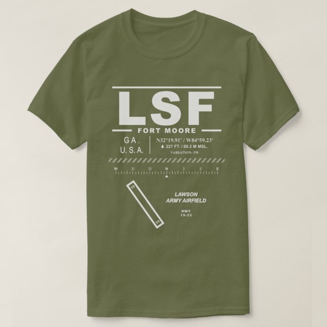 Lawson Army Airfield LSF T-Shirt (Design vorne)