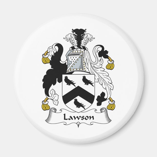 Lawson Familienwappen Magnet (Vorne)