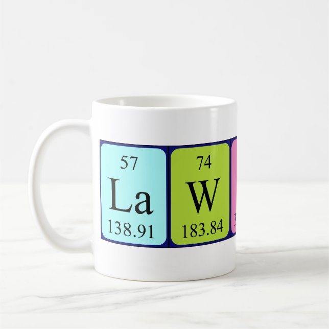 Lawson Periodenname Tasse (Links)