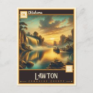 Lawton, Oklahoma Vintage Postkarte