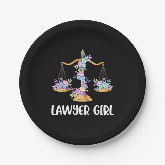 Lawyer Girl Pappteller (Vorderseite)