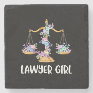 Lawyer Girl Steinuntersetzer