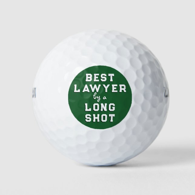 Lawyer Novelty Geschenk Golfball (Vorderseite)