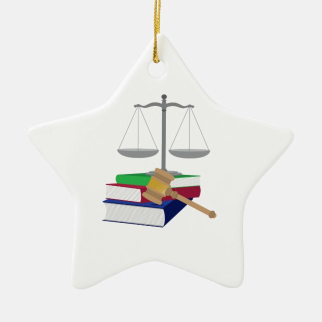 Lawyer Symbole Keramikornament (Vorne)