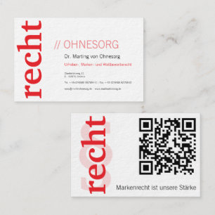 Lawyer With § Business Card Visitenkarte