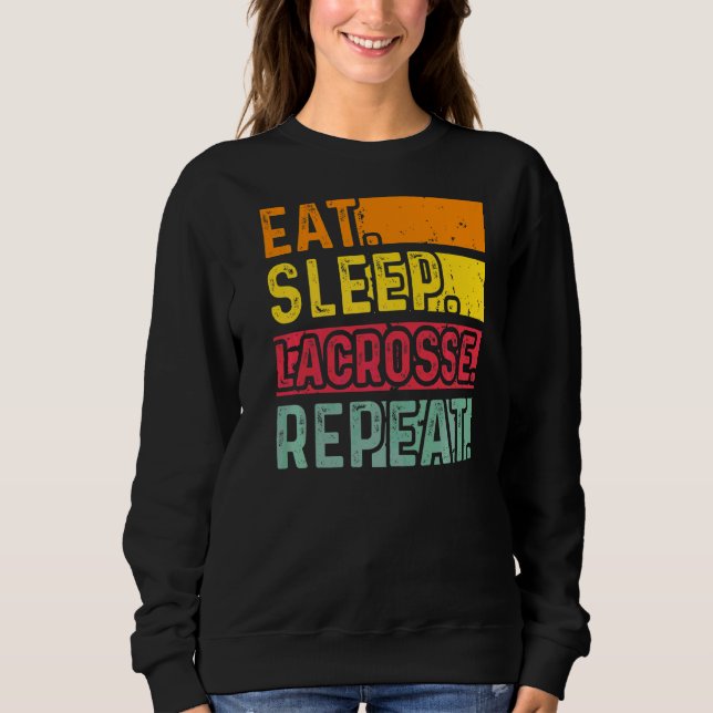 Lax auf Max Coach Mens Lacrosse Sweatshirt (Vorderseite)