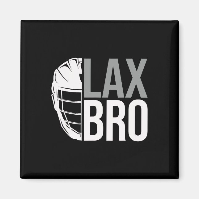 Lax Bro Funny Lacrosse Player Junge Kinder Magnet (Vorne)
