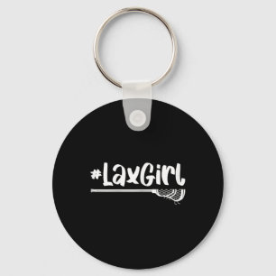 Lax Girl Lacrosse Player Stick Team Ball Sport Gam Schlüsselanhänger