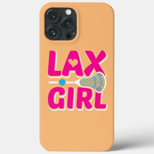 Lax Girl Lacrosse Stick Niedlich Lax Player Lacros Case-Mate iPhone Hülle (Rückseite)
