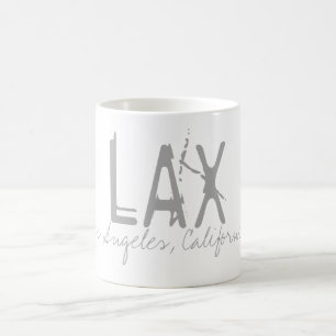 LAX Los Angeles Flughafen Typografie Kaffeetasse